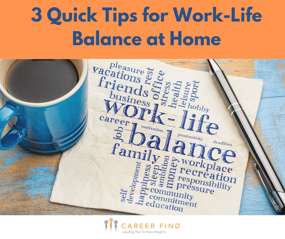 3 Tips for Work-life balance